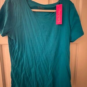 Lilly Pulitzer Turquoise Short Sleeve Tee